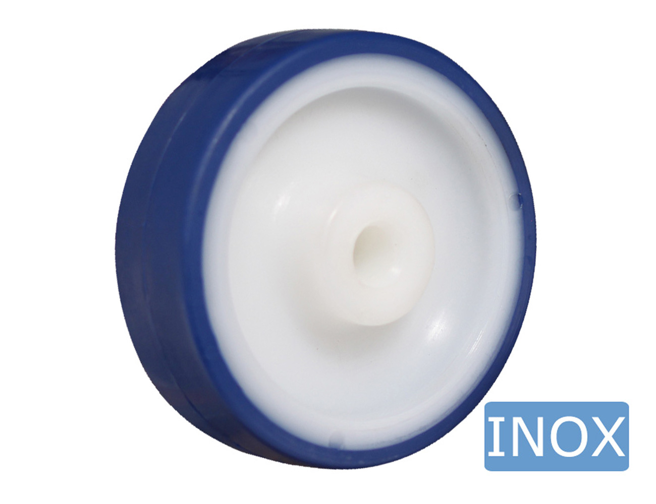 Hygienic castors TPU tyre - max 600 kg - stainless steel forks